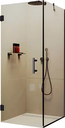 Душевой уголок MaybahGlass MGY-1303-6 (бесцветное стекло/черный)