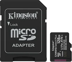 Карта памяти Kingston Canvas Select Plus microSDXC 128GB SDCS3/128GB (с адаптером)