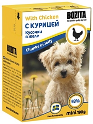 Bozita MINI chunks in jelly with Chicken (0.19 кг) 16 шт.