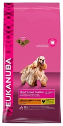 Eukanuba (15 кг) Adult Dry Dog Food Weight Control For Medium Breed Chicken