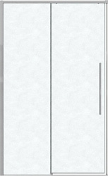 Душевая дверь Grossman Galaxy 140x195 100.K33.01.140.10.02 (хром/стекло шиншилла)
