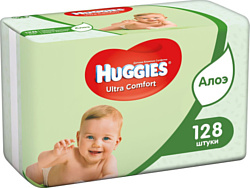 Huggies Ultra Comfort с Алоэ Вера и витамином Е, 128 шт