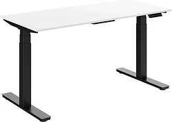 Стол для работы стоя WellDesk WDЕ Flagman 1395x800х28 (черный/пепел)
