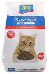 Aro (0.4 кг) Сухой корм для кошек с говядиной