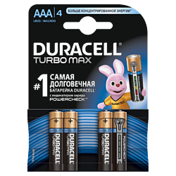 DURACELL AAA Turbomax 4 шт.