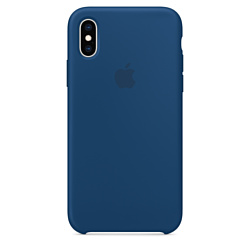 Apple Silicone Case для iPhone XS Blue Horizon