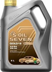 Моторное масло S-OIL SEVEN GOLD #9 A3/B4 5W-30 5л