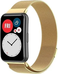 Браслет Rumi Milanese loop металлический для Huawei Watch FIT, Watch FIT Elegant (золотистый)