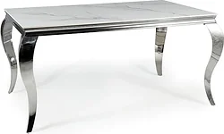 Кухонный стол Signal Prince ceramic PRINCEBCH180 (белый/хром) Кухонный стол Signal Prince ceramic PRINCEBCH180 (белый/хром)