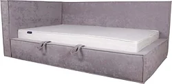 Кровать DiArt Тахо 1.2 (велюр, Sensey silver)