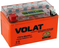 Аккумулятор для мотоцикла VOLAT YTX7A-BS(iGEL) L+ (7Ah)