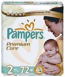Pampers Premium Care 2 Mini (72 шт.)