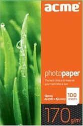 ACME Photo Paper (Value pack) A6 (10x15cm) 170 g/m2 100л