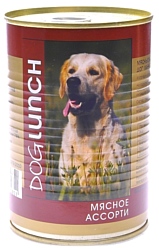 Dog Lunch (0.41 кг) 12 шт. Мясное ассорти в желе для собак