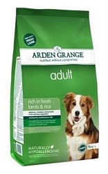 Arden Grange (6 кг) Adult ягненок и рис сухой корм для взрослых собак