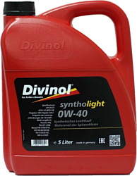 Divinol Syntholight 0W-40 5л