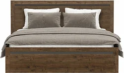 Кровать Black Red White Kada S404-LOZ160x200 с подъемным механизмом c мягким элементом (дуб april)