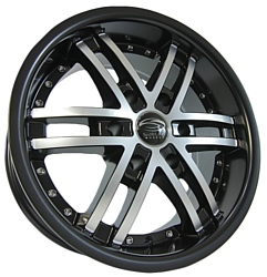 Sakura Wheels R5904 8x17/6x114.3 D66.1 ET25 Черный с полировкой