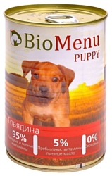 BioMenu (0.41 кг) 1 шт. Puppy консервы для щенков с говядиной