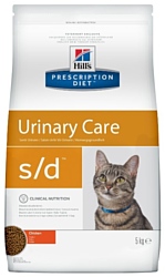 Hill's Prescription Diet S/D Feline Urinary-Dissolution dry (5 кг)