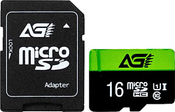 AGI TF138 microSDHC AGI016GU1TF138 16GB (с адаптером)