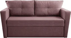 Прямой диван Brioli Пино К двухместный (рогожка, J10 сиреневый)