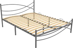 Кровать Князев Мебель Калифорния 120x190 КЯ.120.190.С (серый муар)