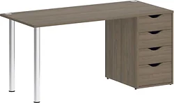 Стол для работы Riva Home Office VR.SP-3-158.4 Silver (вяз благородный)