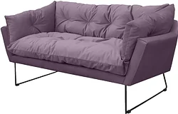 Прямой диван Brioli Анико двухместный (V6/лиловый)