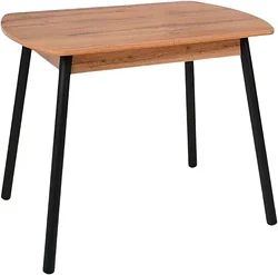 Кухонный стол Listvig Винер Mini R раздвижной (дуб табачный/черный)