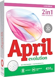 April Evolution 2 in 1 with fabric conditioner 450г
