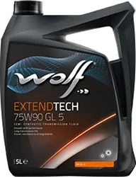 Трансмиссионное масло Wolf ExtendTech 75W-90 GL 5 5л Трансмиссионное масло Wolf ExtendTech 75W-90 GL 5 5л