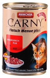 Animonda Carny Fleisch Menue plus Adult для кошек с отборной говядиной (0.4 кг) 1 шт.