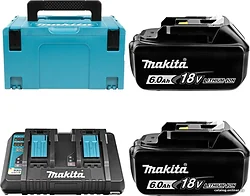 Аккумулятор с зарядным устройством Makita BL1860B + DC18RD 198080-9 (18В/6 Ah + 7.2-18В)