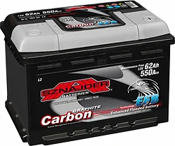Автомобильный аккумулятор Sznajder Carbon EFB 62 R (62Ah) Автомобильный аккумулятор Sznajder Carbon EFB 62 R (62Ah)
