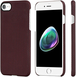 Pitaka MagEZ Case Pro для iPhone 7 (plain, черный/красный)