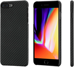 Pitaka MagEZ Case Pro для iPhone 8 Plus (twill, черный/серый)