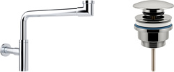 Сифон Wellsee Drainage System 182124003 (сифон, донный клапан, хром)