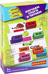 Логическая настольная игра Bondibon Изучаем слоги и читаем ИграйДумайУчись ВВ5618