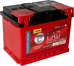 Автомобильный аккумулятор E-Lab 6СТ-62 R+ (62Ah)
