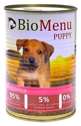 BioMenu (0.41 кг) 12 шт. Puppy консервы для щенков с индейкой