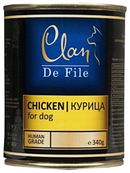 CLAN De File Курица для собак (0.340 кг) 12 шт.