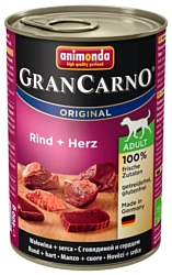 Animonda GranCarno Original Adult для собак с говядиной и сердцем (0.4 кг) 1 шт.