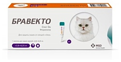Бравекто (MSD Animal Health) Спот Он для кошек 2,8 - 6,2 кг