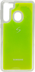 EXPERTS Neon Sand Tpu для Samsung Galaxy A11/M11 с LOGO (зеленый)