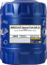 Mannol ATF Special Fluid 236.15 MN8215-20 20л