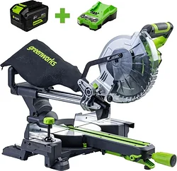 Торцовочная пила Greenworks GD24MS216 1501707UH (с 1-им АКБ) Торцовочная пила Greenworks GD24MS216 1501707UH (с 1-им АКБ)