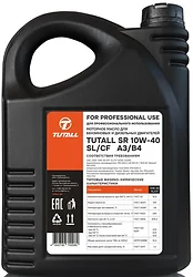 Моторное масло Tutall SR 10W-40 SL/CF A3/B4 5л