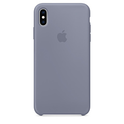 Apple Silicone Case для iPhone XS Lavender Gray