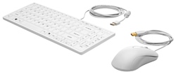 Набор клавиатуры и мыши HP 1VD81AA Keyboard and Mouse Healthcare Edition White USB